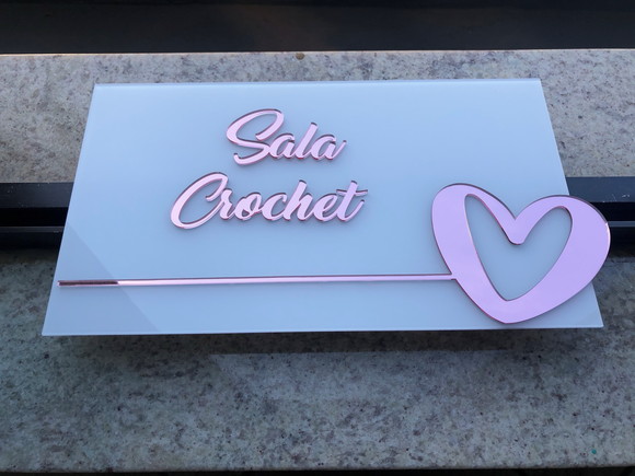 Placa de Identificação de Sala -modelo Granada Personalizado - Imagem 4