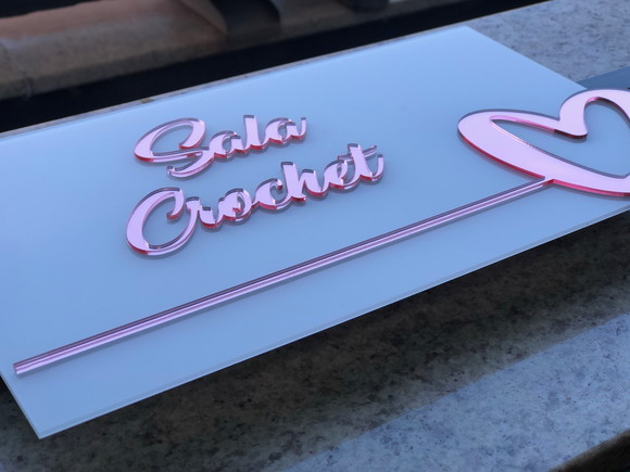 Placa de Identificação de Sala -modelo Granada Personalizado - Imagem 2