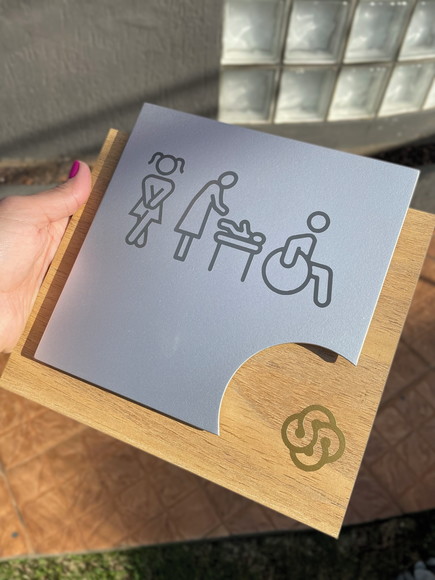Placa de Identificação de Sala-modelo Ágata mdf Personalizad - Imagem 3