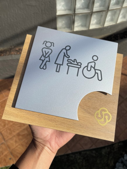 Placa de Identificação de Sala-modelo Ágata mdf Personalizad - Imagem 5