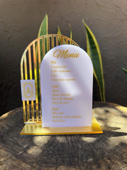 Placa de Menu - Personalizada