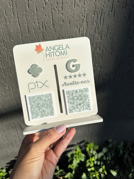 Placa de Pix - Personalizada 1 - Angelica Hitomi
