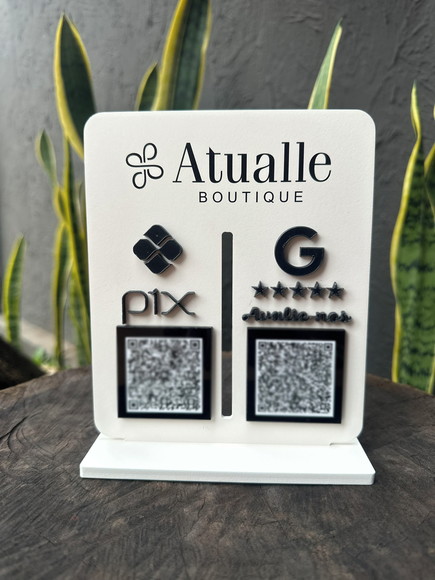 Placa de Pix - Personalizada 1 - Atualle Boutique