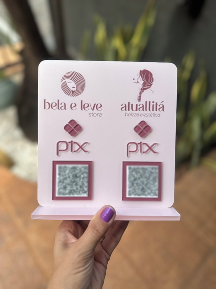 Placa de Pix - Personalizada 1 - Bela e Leve - Atuallitá