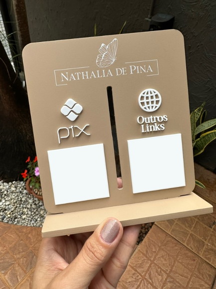 Placa de Pix - Personalizada 1 - Nathalia de Pina