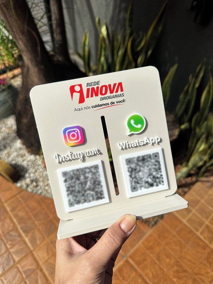 Placa de Pix - Personalizada 1 - Rede Inova Drogaria