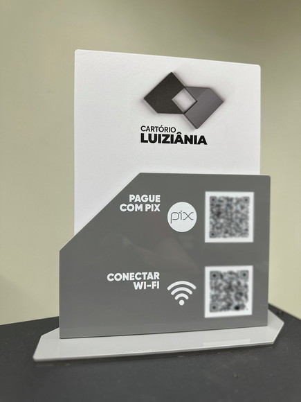 Placa de Pix - Personalizada 13 - Cartório Luiziâna - Imagem 5