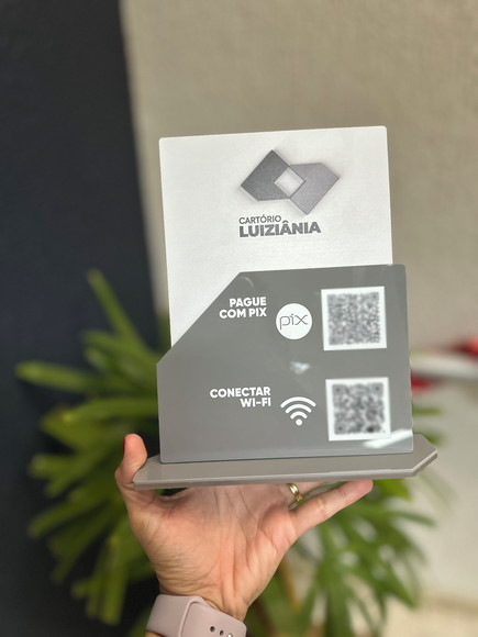 Placa de Pix - Personalizada 13 - Cartório Luiziâna - Imagem 2