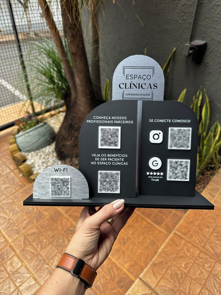 Placa de Pix - Personalizada 14 - Espaço Clinicas