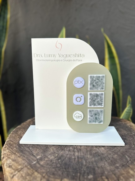 Placa de Pix - Personalizada 2-dra Lumy Otorrinolaringologia