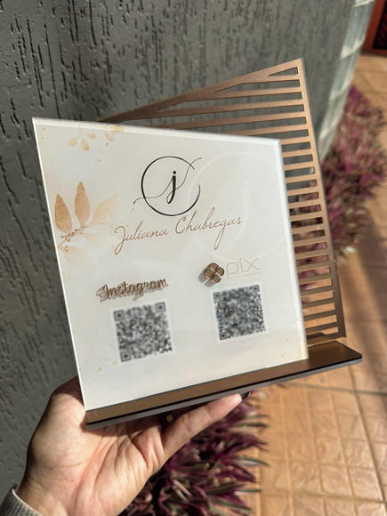 Placa de Pix - Personalizada 7 - Juliana Chabregas - Imagem 5