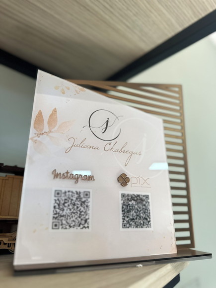 Placa de Pix - Personalizada 7 - Juliana Chabregas