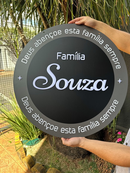 Placa de Sinalização - Frente e Verso 60x60