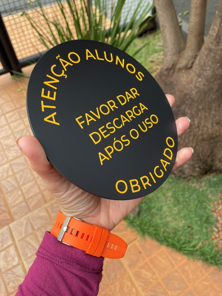 Placa Identificação de Sala - Modelo Caulim - Imagem 3