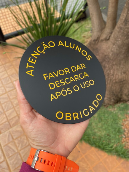 Placa Identificação de Sala - Modelo Caulim - Imagem 2