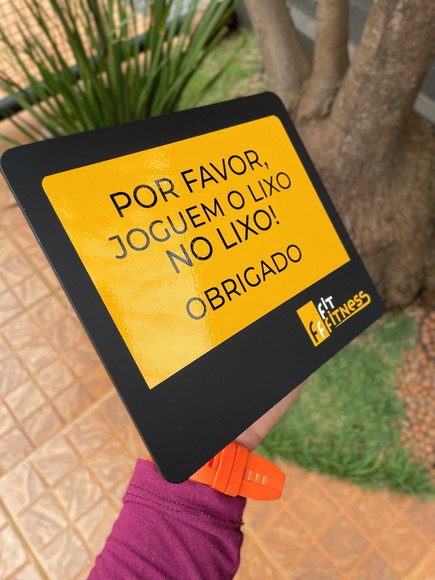 Placa Identificação de Sala - Modelo Caulim - Imagem 4