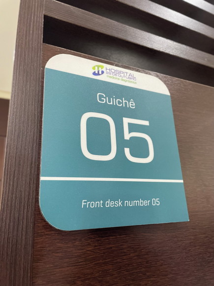 Placa Identificação de Sala - Modelo Caulim - Imagem 3