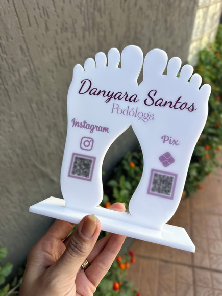 Placa Pix Personalizada 17 - Podóloga