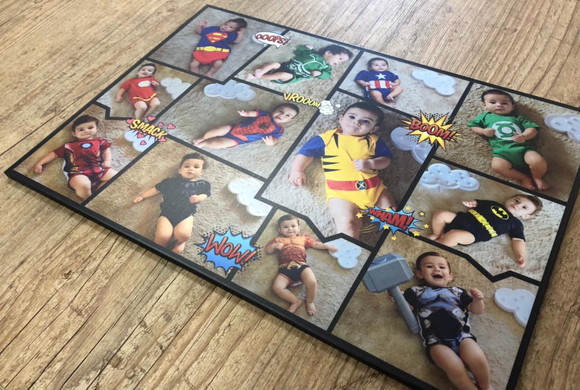 Quadro Acompanhamento do Bebe Super Herói