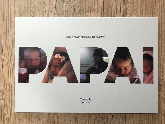 Quadro dia dos pais personalizado