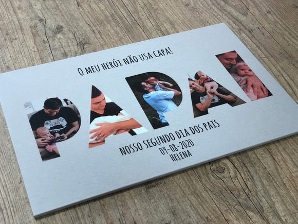 Quadro dia dos pais personalizado