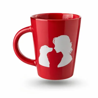 Caneca Cerâmica Mãe de Pet com Vinil | Mãe de Pet | Caneca Personalizada