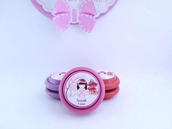 Ioiô Personalizado Festa Oriental Menina Cerejeira Japonesa