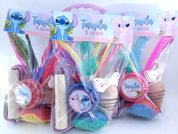 Kit Brinquedos Antigos Personalizado Stitch Lembrancinha