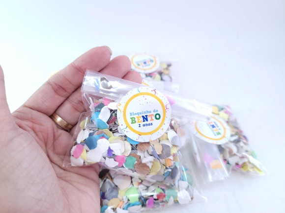 Confete de Papel Personalizado para Carnaval Bloquinho