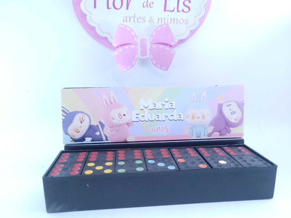 Dominó Personalizado Lembrancinha Labubu Divertido