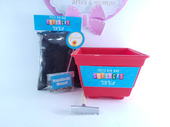 Kit Vamos Plantar Lembrancinha Dia das Crianças Empresa