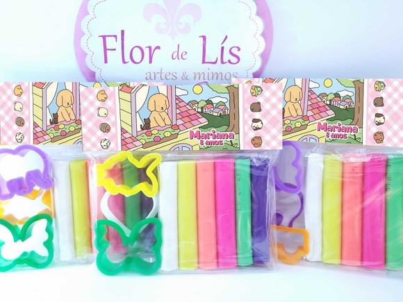 Massinha Modelar e Forminhas Bobbie Goods Lembrancinha