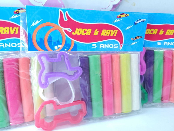 Massinha Personalizada Festa Carrinhos com Cortadores