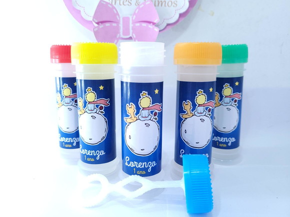 Bolha de Sabão Personalizada o Pequeno Príncipe Lembrancinha