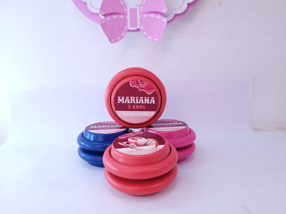 Ioiô Personalizado Boiadeira Lembrancinha Aquarela
