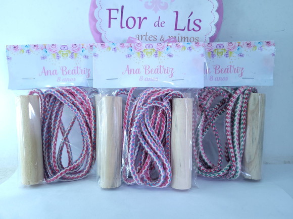 Pula Cordas Lembrancinha Floral Aquarela Jardim Encantado