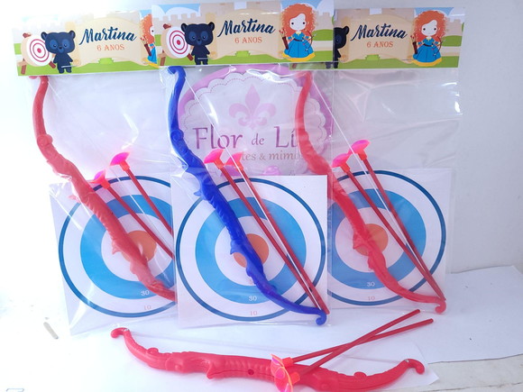 Arco e Flecha Valente Mérida Lembrancinha Personalizada