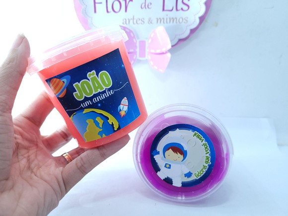 Geleca Personalizada Astronauta no Pote Lembrancinha 180gr