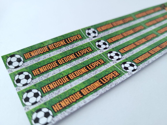 Etiquetas Lápis Personalizada Goleiro Futebo Adesivo Escolar