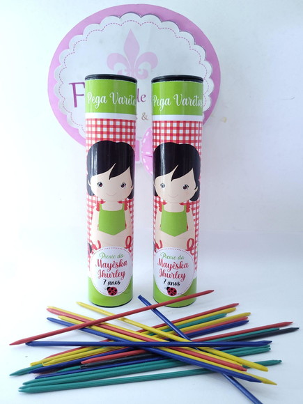 Pega Vareta Personalizado Picnic Lembrancinha Menina