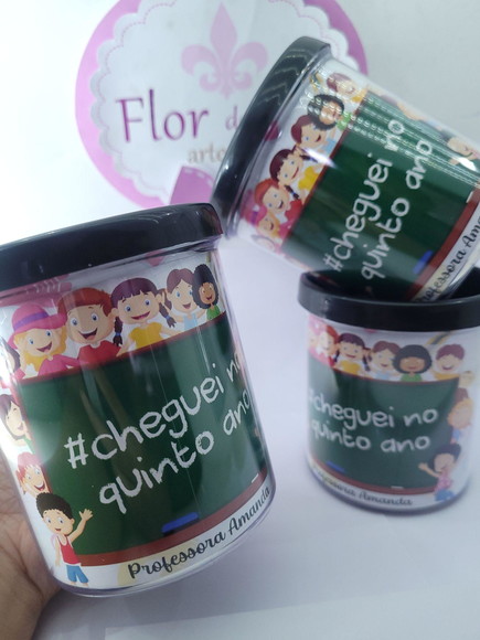 Caneca Rosqueável Personalizada Volta às Aulas Escolar