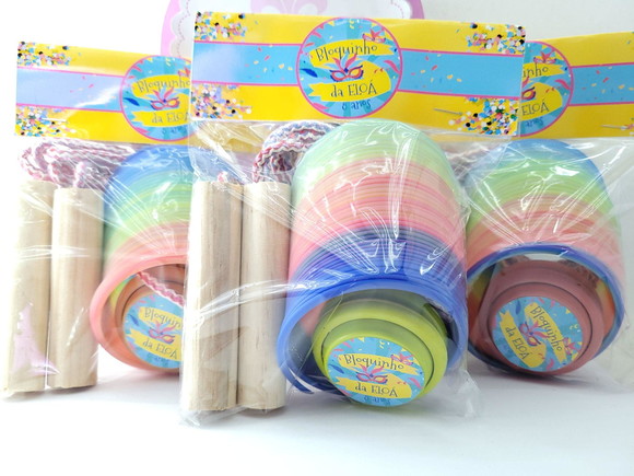 Kit Divertido Bloquinho de Carnaval com Mola Corda e Ioiô