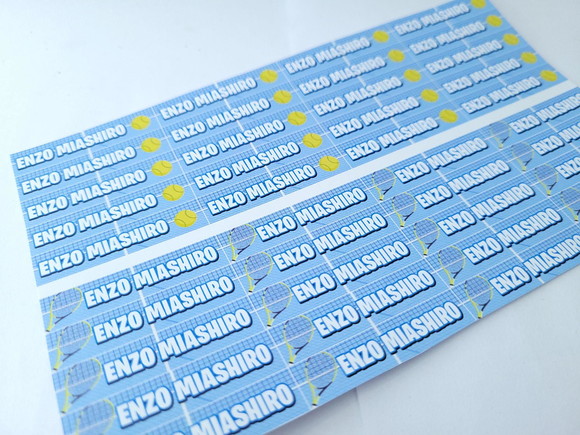 Etiquetas Lápis Personalizada Tenis Esportes Adesivo Escolar