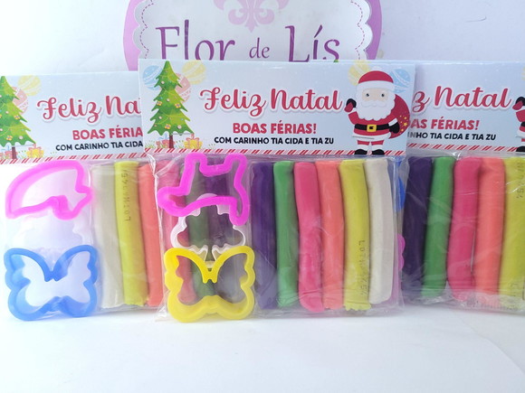 Massinha de Modelar de Natal Brinde Final de Ano Escolar