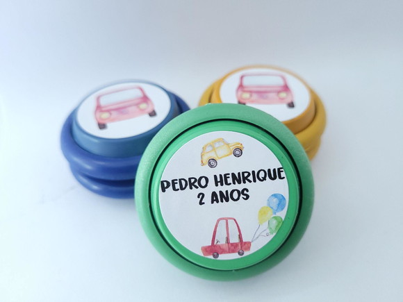 Ioiô Personalizado Carrinho Aquarela Meio de Transporte