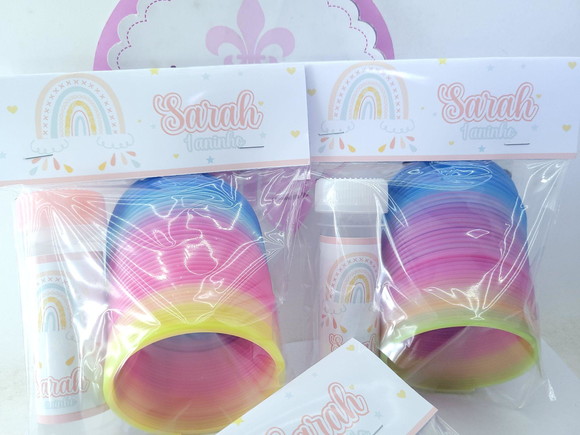 Kit Divertido Mola e Bolha Arco Íris Boho Candy Color