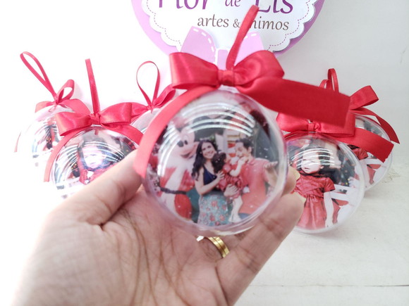Bola de Natal Personalizada com Foto