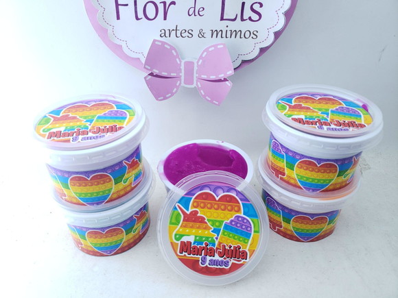 Geleca Personalizada Pop It Colorido