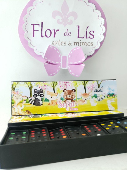 Dominó Personalizado Bosque Aquarela Encantado