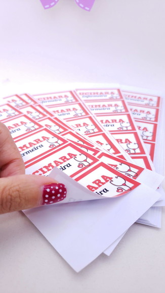 Etiqueta de Identificação Personalizada Enfermeira Adesivo